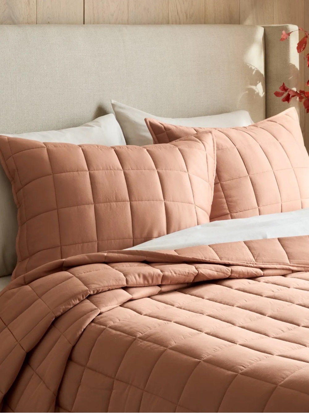 Quince Two King Pillow Shams plus BONUS King Pillow Case